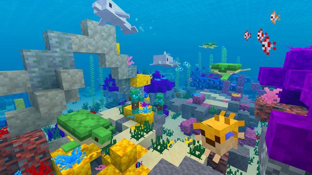 Screenshot of the Minecraft Bedrock Marketplace product Tiny Footprints Texture Pack created by Noxcrew.