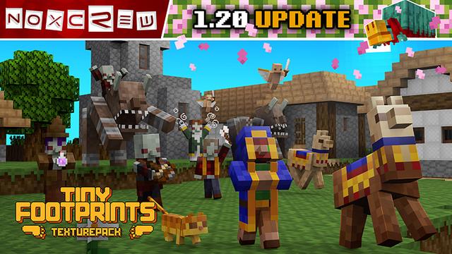 Thumbnail of the Minecraft Bedrock Marketplace product Tiny Footprints Texture Pack created by Noxcrew.