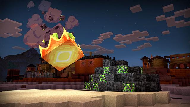 Screenshot of the Minecraft Bedrock Marketplace product Uranium Ore created by Noxcrew.