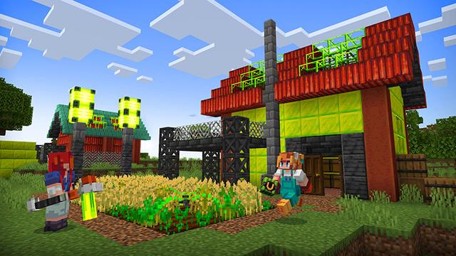 Screenshot of the Minecraft Bedrock Marketplace product Uranium Ore created by Noxcrew.