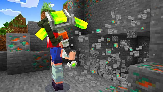 Screenshot of the Minecraft Bedrock Marketplace product Uranium Ore created by Noxcrew.