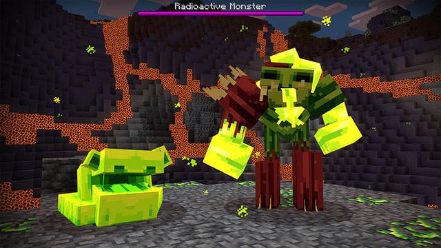 Screenshot of the Minecraft Bedrock Marketplace product Uranium Ore created by Noxcrew.