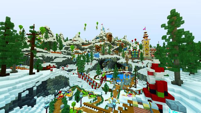 Screenshot of the Minecraft Bedrock Marketplace product Winter Mini-Games Festival created by Noxcrew.