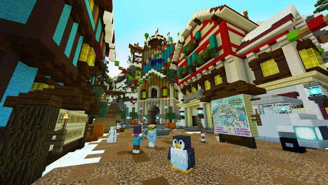 Screenshot of the Minecraft Bedrock Marketplace product Winter Mini-Games Festival created by Noxcrew.