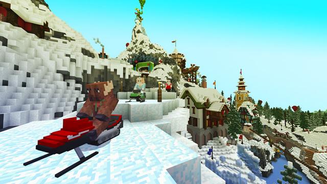 Screenshot of the Minecraft Bedrock Marketplace product Winter Mini-Games Festival created by Noxcrew.