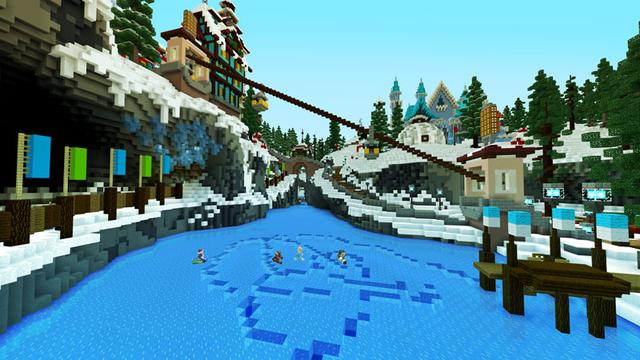 Screenshot of the Minecraft Bedrock Marketplace product Winter Mini-Games Festival created by Noxcrew.