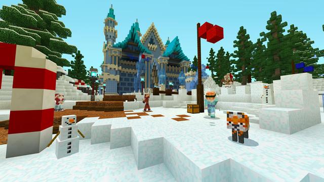 Screenshot of the Minecraft Bedrock Marketplace product Winter Mini-Games Festival created by Noxcrew.