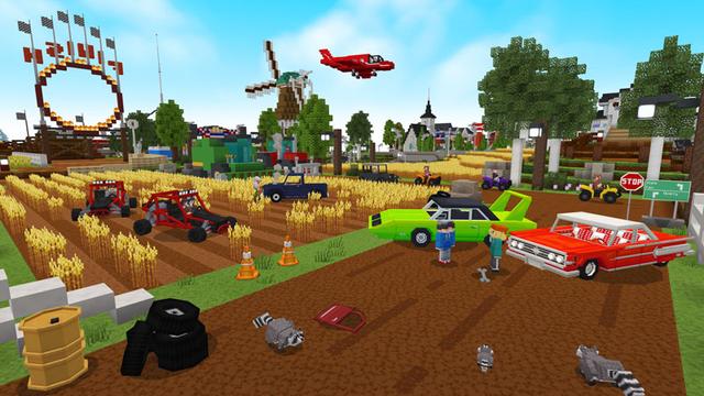 Screenshot of the Minecraft Bedrock Marketplace product World of Cars created by Noxcrew.