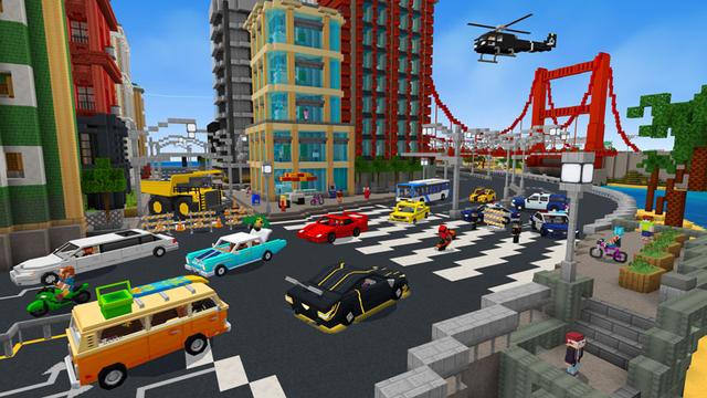 Screenshot of the Minecraft Bedrock Marketplace product World of Cars created by Noxcrew.