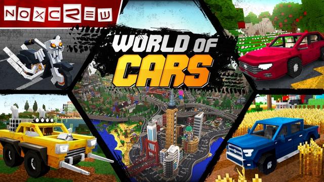 Thumbnail of the Minecraft Bedrock Marketplace product World of Cars created by Noxcrew.