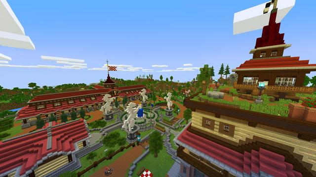 Screenshot of the Minecraft Bedrock Marketplace product World of Horses created by Noxcrew.