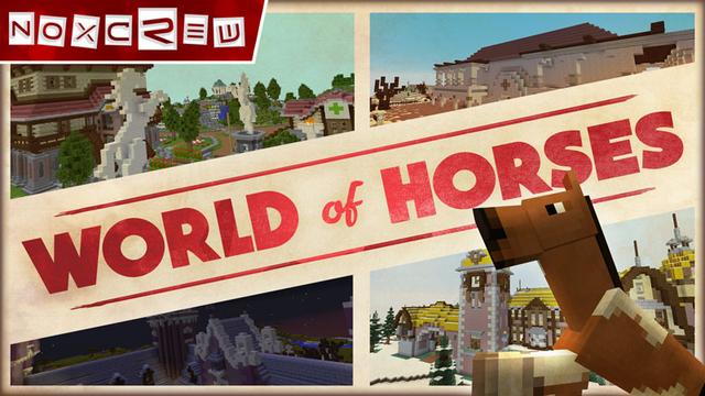 Thumbnail of the Minecraft Bedrock Marketplace product World of Horses created by Noxcrew.