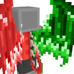 Thumbnail of the Minecraft Bedrock Marketplace product Red and Green Wings created by Oaken.