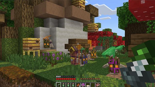 Screenshot of the Minecraft Bedrock Marketplace product AdventureCraft Add-On created by Octovon.