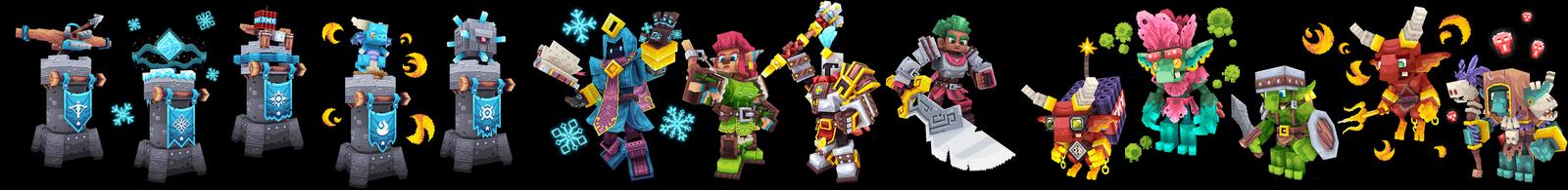 Panorama of the Minecraft Bedrock Marketplace product Castle Defenders created by Octovon.