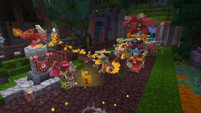 Screenshot of the Minecraft Bedrock Marketplace product Castle Defenders created by Octovon.
