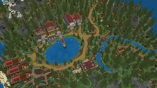 Screenshot of the Minecraft Bedrock Marketplace product Cherry Lake Cabin created by Octovon.