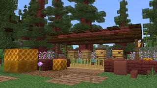 Screenshot of the Minecraft Bedrock Marketplace product Cherry Lake Cabin created by Octovon.