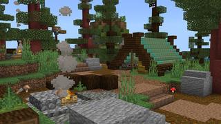 Screenshot of the Minecraft Bedrock Marketplace product Cherry Lake Cabin created by Octovon.
