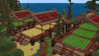 Screenshot of the Minecraft Bedrock Marketplace product Cherry Lake Cabin created by Octovon.