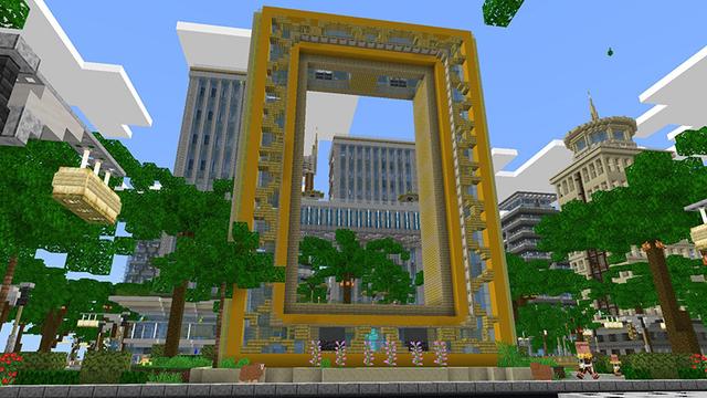 Screenshot of the Minecraft Bedrock Marketplace product Cityscapes Dubai created by Octovon.