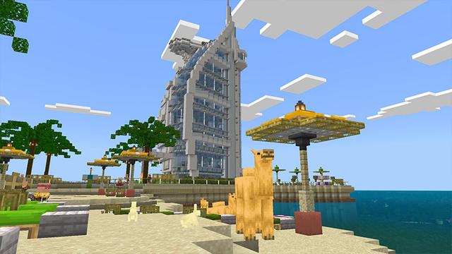 Screenshot of the Minecraft Bedrock Marketplace product Cityscapes Dubai created by Octovon.