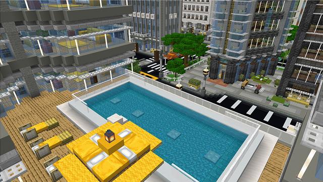 Screenshot of the Minecraft Bedrock Marketplace product Cityscapes Hong Kong created by Octovon.