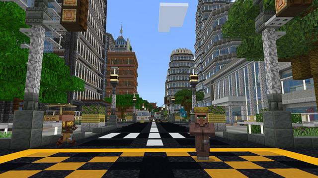 Screenshot of the Minecraft Bedrock Marketplace product Cityscapes Hong Kong created by Octovon.