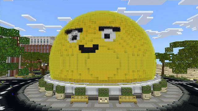 Screenshot of the Minecraft Bedrock Marketplace product Cityscapes Las Vegas created by Octovon.