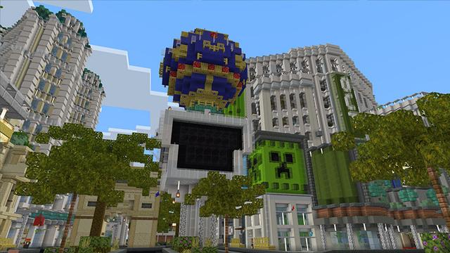 Screenshot of the Minecraft Bedrock Marketplace product Cityscapes Las Vegas created by Octovon.