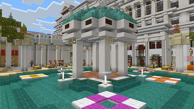 Screenshot of the Minecraft Bedrock Marketplace product Cityscapes Las Vegas created by Octovon.