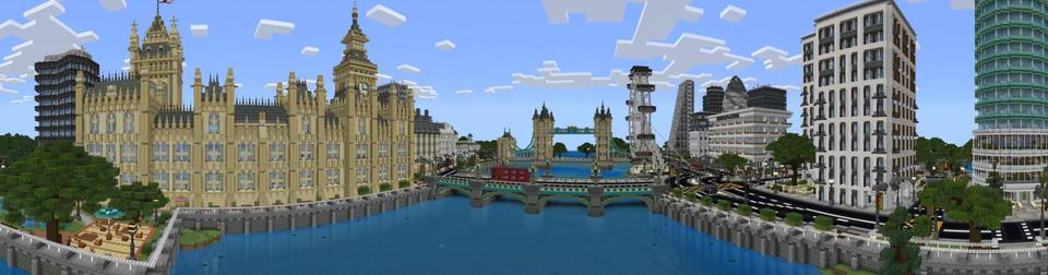 Panorama of the Minecraft Bedrock Marketplace product Cityscapes London created by Octovon.