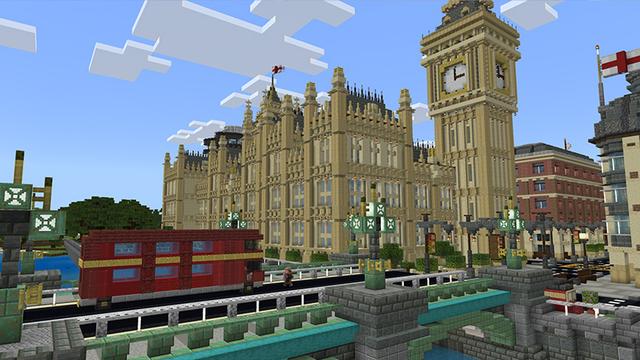 Screenshot of the Minecraft Bedrock Marketplace product Cityscapes London created by Octovon.