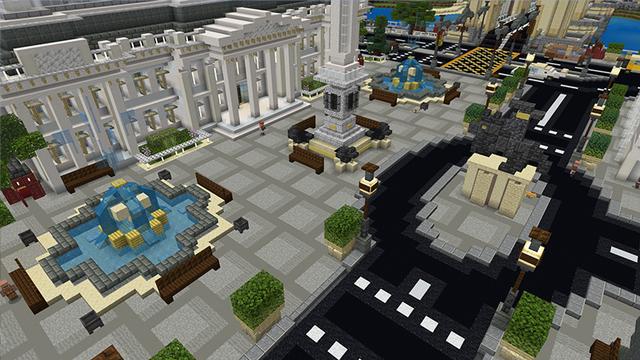 Screenshot of the Minecraft Bedrock Marketplace product Cityscapes London created by Octovon.
