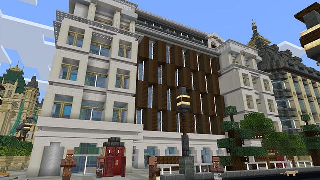 Screenshot of the Minecraft Bedrock Marketplace product Cityscapes London created by Octovon.