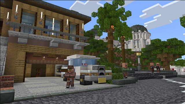 Screenshot of the Minecraft Bedrock Marketplace product Cityscapes Los Angeles created by Octovon.