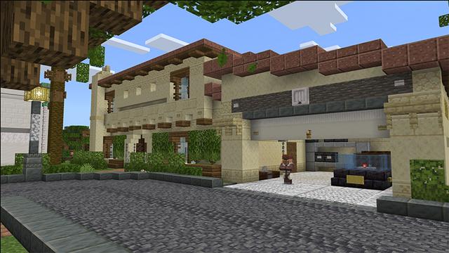 Screenshot of the Minecraft Bedrock Marketplace product Cityscapes Los Angeles created by Octovon.