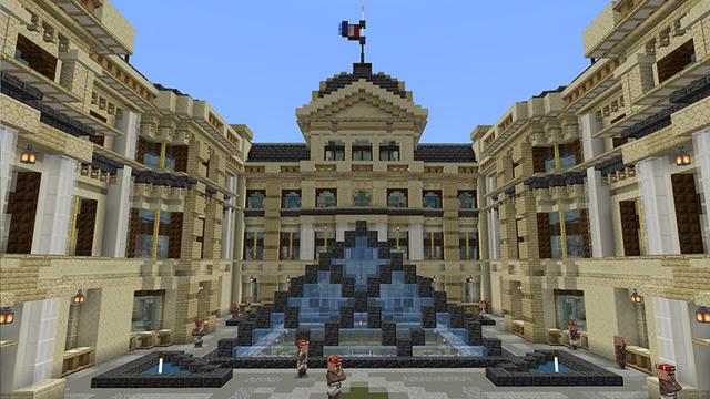 Screenshot of the Minecraft Bedrock Marketplace product Cityscapes Paris created by Octovon.