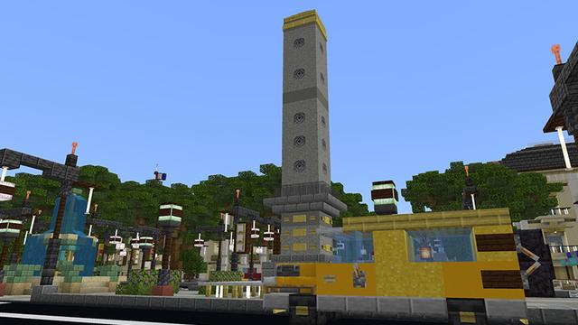 Screenshot of the Minecraft Bedrock Marketplace product Cityscapes Paris created by Octovon.