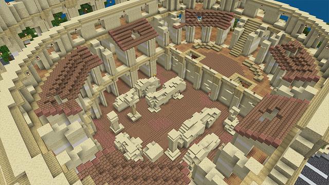 Screenshot of the Minecraft Bedrock Marketplace product Cityscapes Rome created by Octovon.