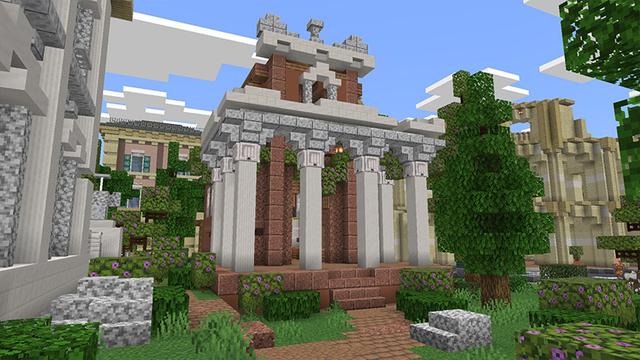 Screenshot of the Minecraft Bedrock Marketplace product Cityscapes Rome created by Octovon.
