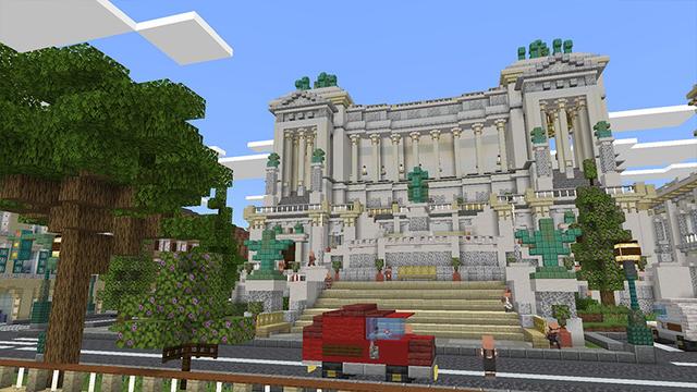 Screenshot of the Minecraft Bedrock Marketplace product Cityscapes Rome created by Octovon.