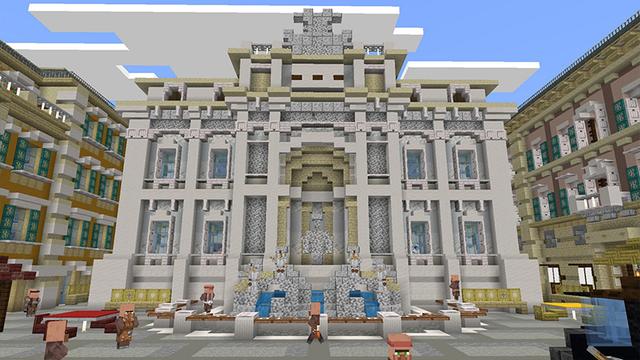 Screenshot of the Minecraft Bedrock Marketplace product Cityscapes Rome created by Octovon.