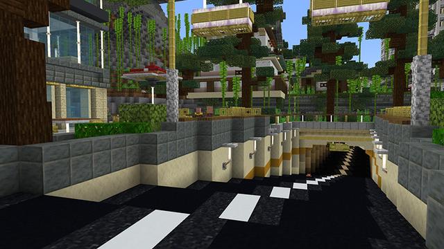 Screenshot of the Minecraft Bedrock Marketplace product Cityscapes Tokyo created by Octovon.