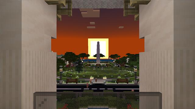 Screenshot of the Minecraft Bedrock Marketplace product Cityscapes Washington created by Octovon.