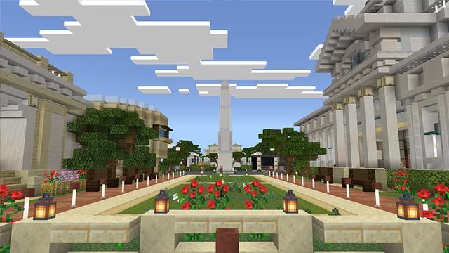 Screenshot of the Minecraft Bedrock Marketplace product Cityscapes Washington created by Octovon.