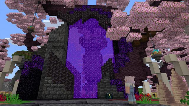 Screenshot of the Minecraft Bedrock Marketplace product Casa cor-de-rosa acolhedora created by Octovon.