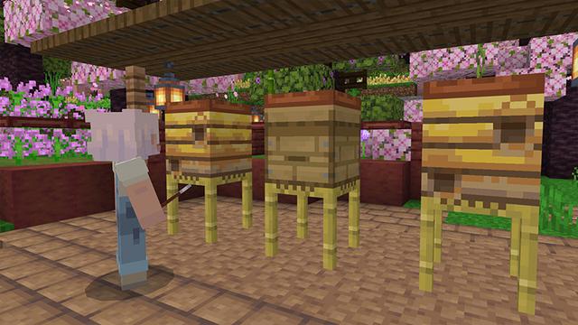 Screenshot of the Minecraft Bedrock Marketplace product Casa cor-de-rosa acolhedora created by Octovon.
