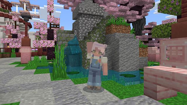 Screenshot of the Minecraft Bedrock Marketplace product Casa cor-de-rosa acolhedora created by Octovon.