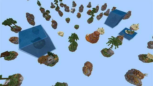 Screenshot of the Minecraft Bedrock Marketplace product Craftable Skyblock created by Octovon.